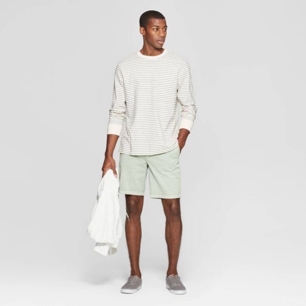 Goodfellow & Co Pigment Chino Shorts Nestle Green - Picture 4 of 5
